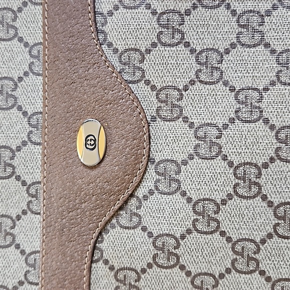 Gucci Sherry Ophidia Tote Bag GG Logo Red/Green Handles Vintage w/Dustbag - Picture 3 of 16